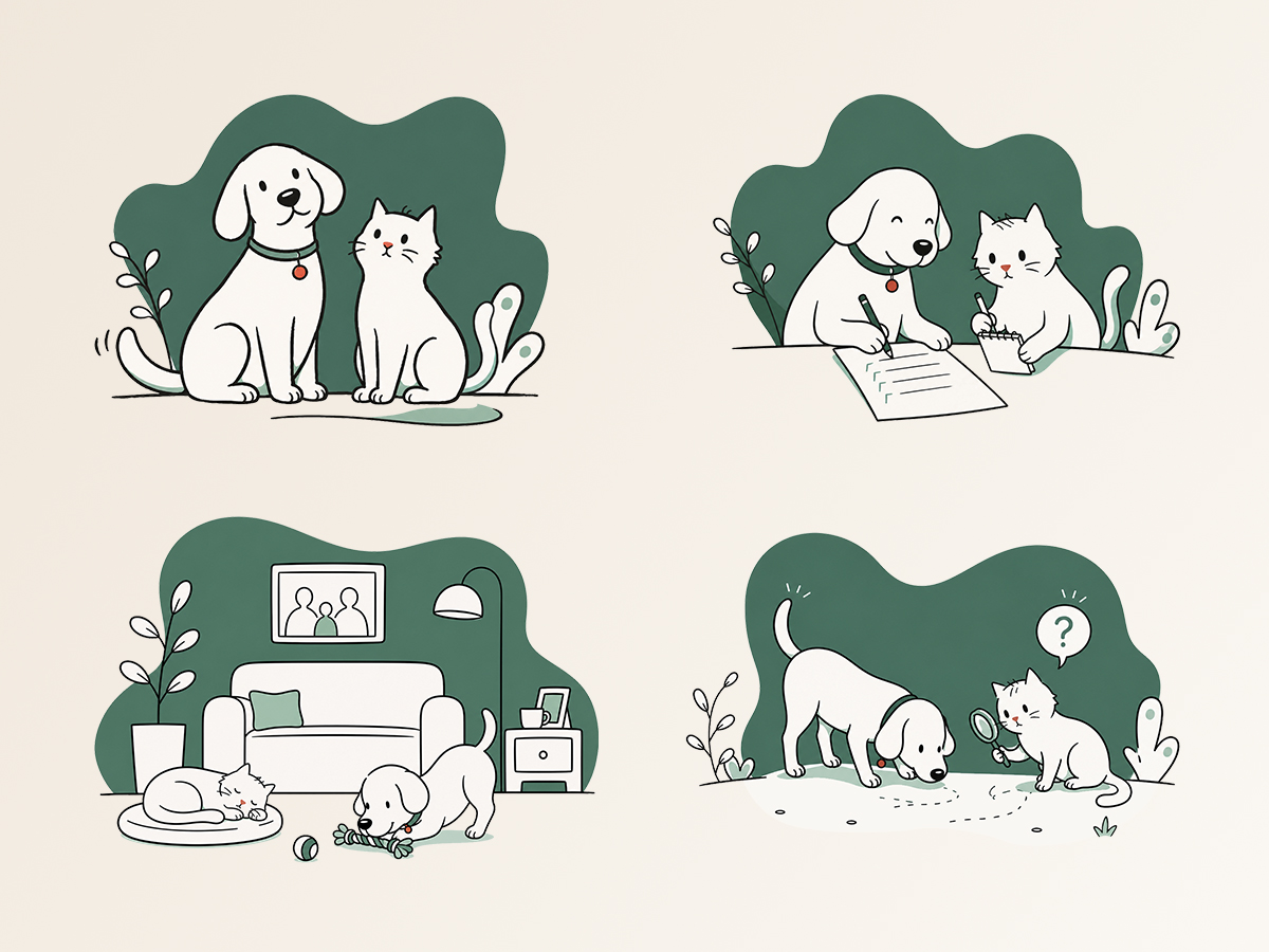 Illustration style, placeholder image